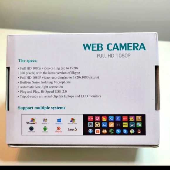 Web Camera Full HD Up to 1018P Webcam NEW in Box - Picture 2 of 4